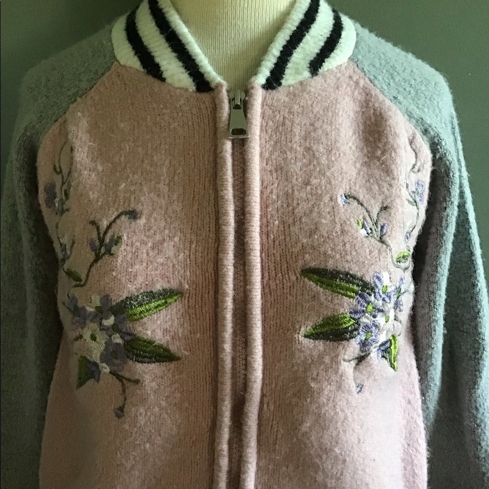 💖Host Pick💖 True Craft knit floral bomber jacket - Picture 3 of 12